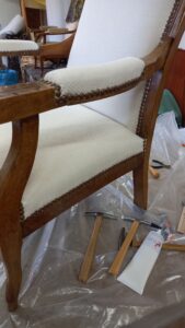 fauteuil Voltaire restauré