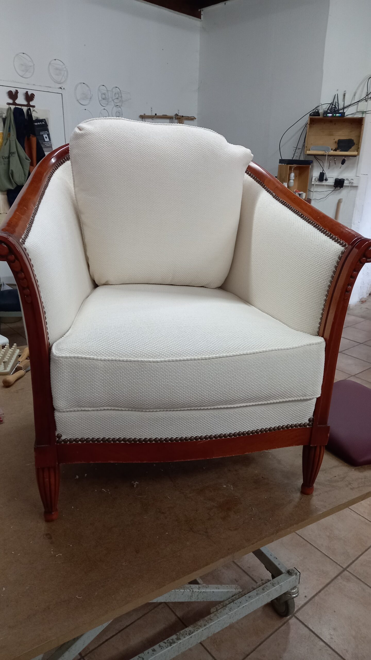 fauteuil restauré