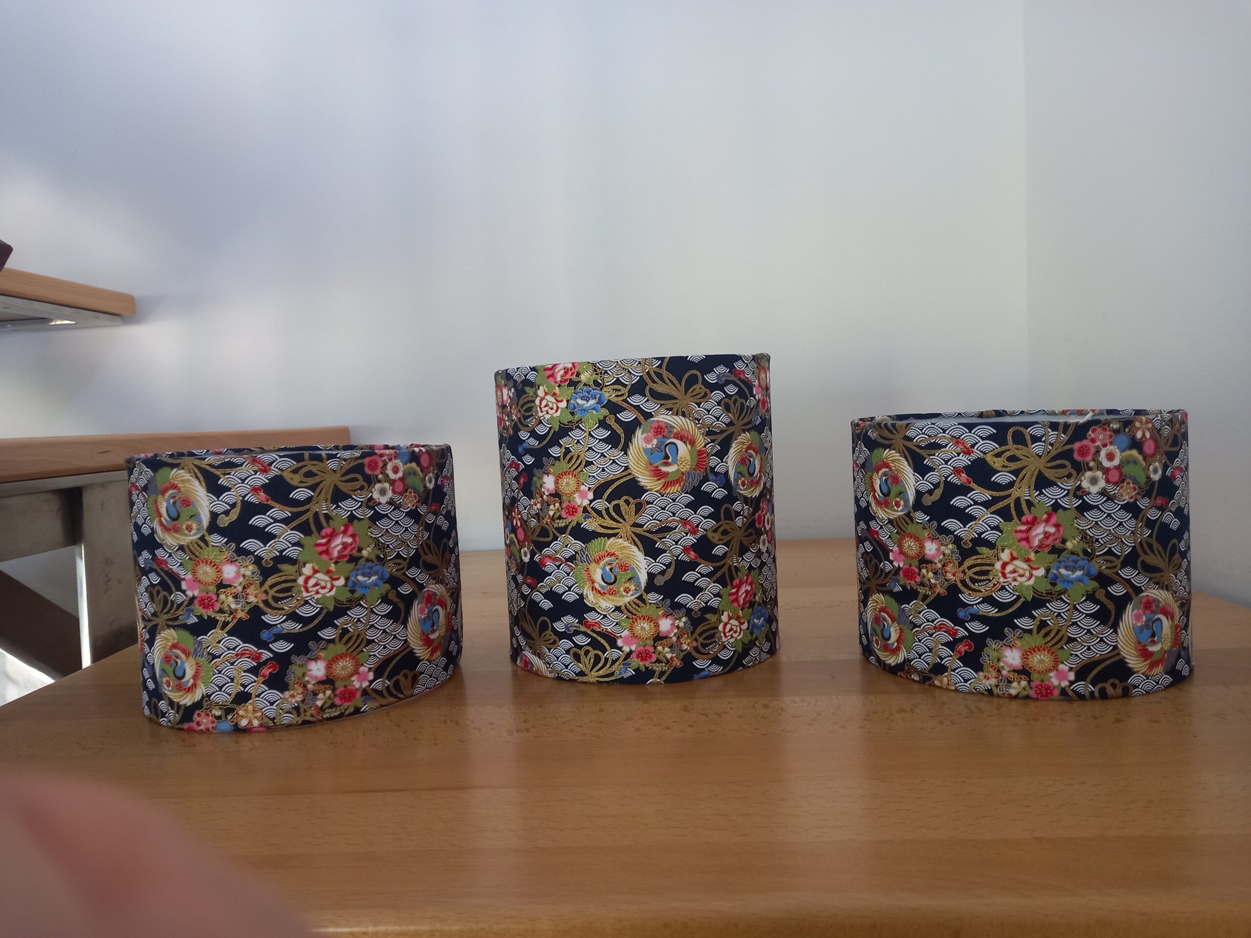 abats-jour tissu style japonais