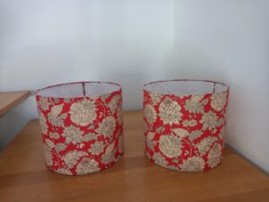 abats-jour tissu floral